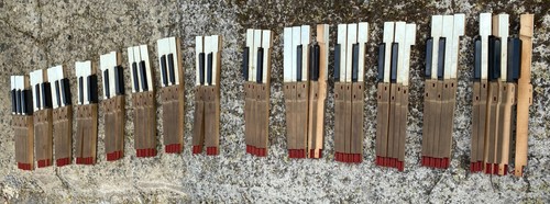Job lot antique piano keys - lot,