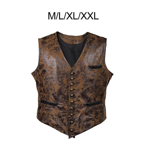 Steampunk waist coat vest men - steampunk,
