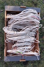 1 mm / 1.5 mm Twin and Earth Old Colours Red and Black PVC Cable 88.5m Total