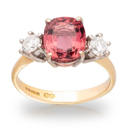 18ct yellow gold 25ct pink - yellow, 2.25ct