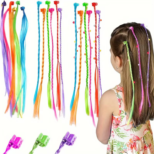 18pcs girls coloured - coloured, clip
