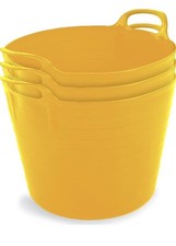 3 x 42 Litre Large Flexi Tub