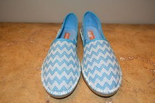 Rocket Dog Women's Turquoise/White Flats Size 9.5