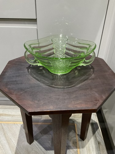 Art deco fruit bowl green - art,