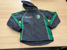 Ireland Rugby Training Jacket Navy/Green Small Boys Age 9-10 Years Six Nations 