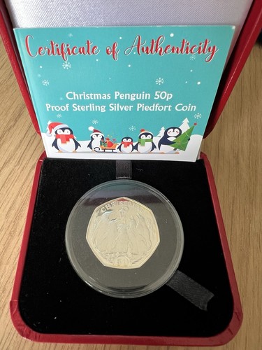 2017 christmas penguin 50p - christmas,