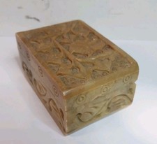 Soapstone Lidded Box Hand