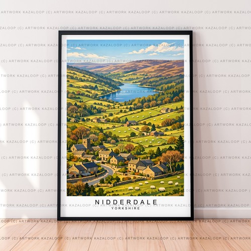 Nidderdale unframed - nidderdale,