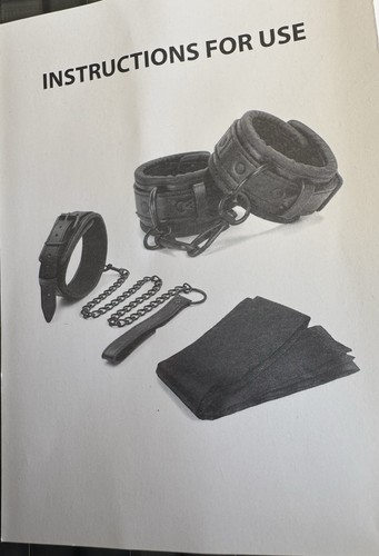 New sex set - handcuffs,, chain