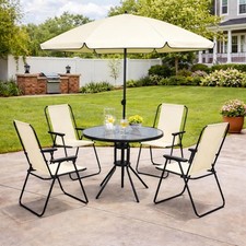Foldable Outdoor Dining Set 4