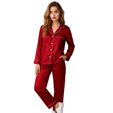 Women’s Satin Night Suit – Premium Soft & Stylish Sleepwear UK