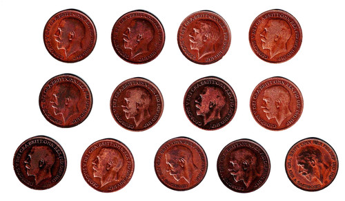 Coins king george v - (13),