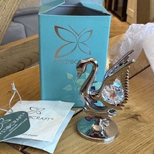 Crystocraft Chrome plated Swan