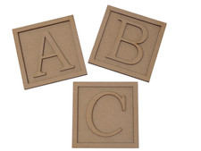 Wooden Block Letters alphabet