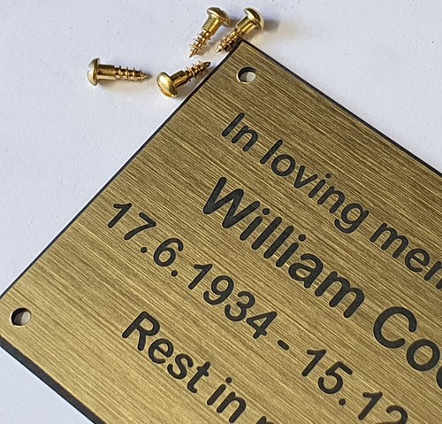 Engraved memorial plaque - memorial,