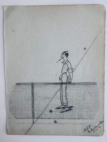 Original vintage signed tennis - original,