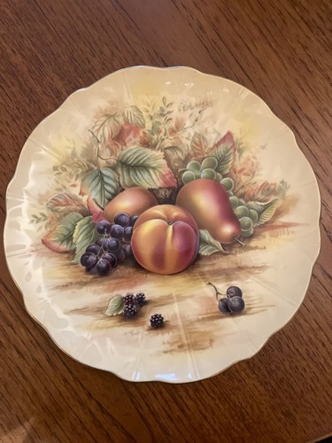 Aynsley orchard gold plate - aynsley,