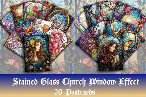 Stained glass church - stained,