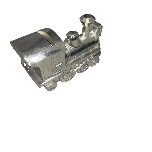 Antique silver steam engine - antique,