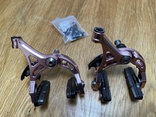 PINK TITANIUM CNC ROAD BIKE RIM BRAKES