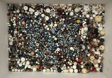 Native American Indian Trade Glass Chevron Beads HUGE LOT Mini Jewelry Making