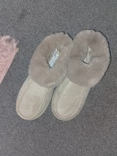 Beige Colour Boot Slippers New From Primark, Size 5/6