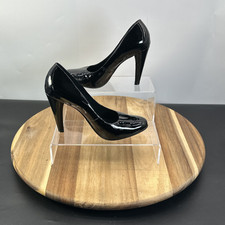 Jaeger London Women Court Pumps Shoes UK Size 6 Black Patent Leather Slip On