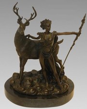 Bronze & Marble Sculpture of