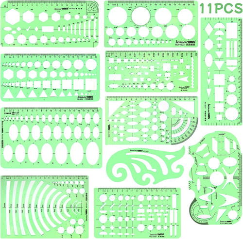 11pcs geometric drawings - 11pcs,