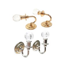 1 12 Scale Dollhouses Crystal Wall Lighting Fixtures for Collector Daily Use