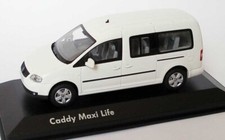 RARE VW CADDY MAXI LIFE TDI 2K CANDY WHITE CODE 3 1:43 MINICHAMPS (DEALER MODEL)
