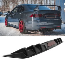 For Honda Accord Coupe Car Rear Bumper Diffuser 6-Fin Shark Spoiler Splitter Lip