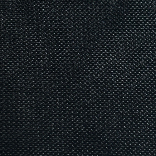 Black velvet tulle flocked - black,