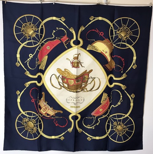 Hermes silk scarf springs - silk,