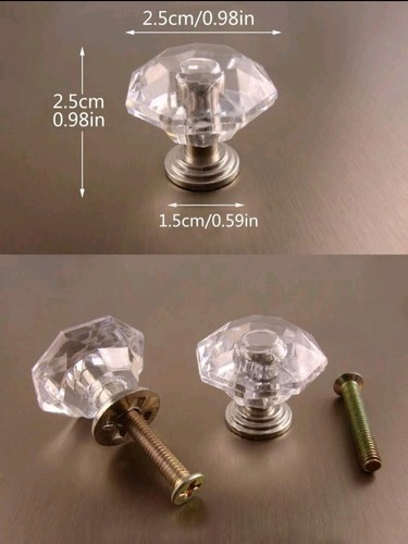 10pcs clear diamond crystal - clear,