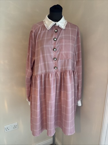 Sister jane pink checked dress - jane,