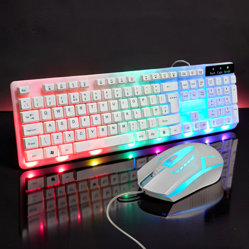White gaming keyboard - uk, and
