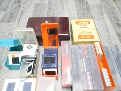 Collection vintage slides - collection, of