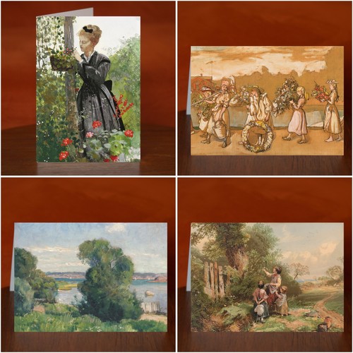 Summer themed greeting cards - themed,