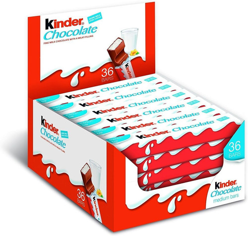 Kinder chocolate medium bars - kinder,