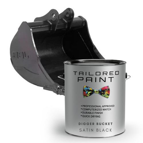 Digger bucket satin - satin, black