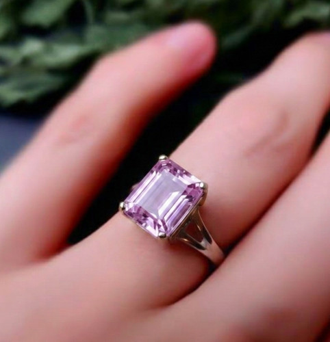 Pink kunzite gemstone handmade - pink,