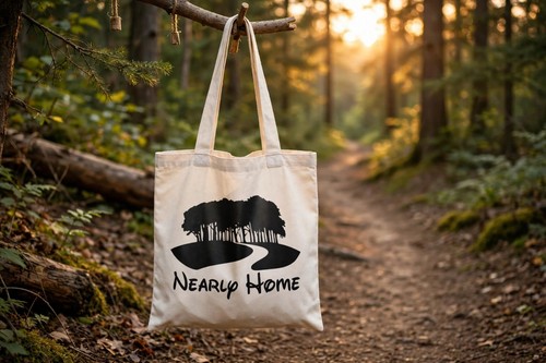 Nearly home tote bag - nearly,
