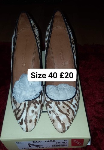 Leopard print court shoes - print,