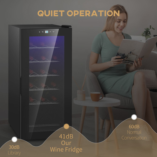 Wine cooler fridge - cooler, led