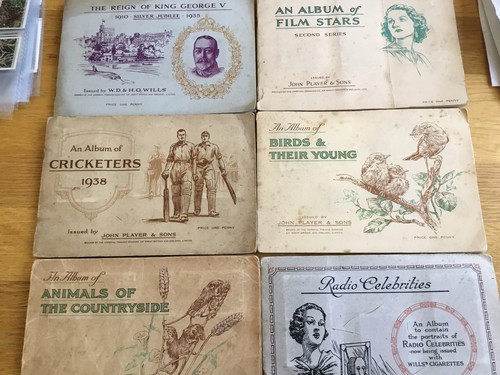 Cigarette cards albums - cigarette,