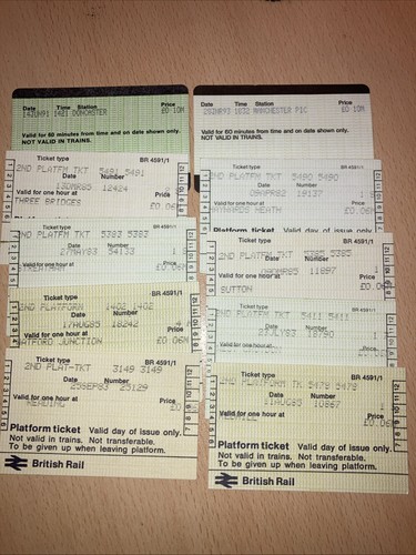 Platform tickets - x., tickets.