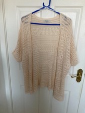 Ladies Short Sleeve Open Knit