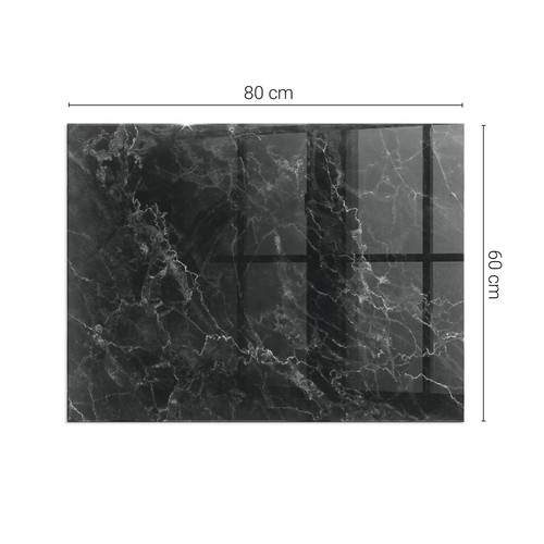 Glass hearth plate for wood - plate,
