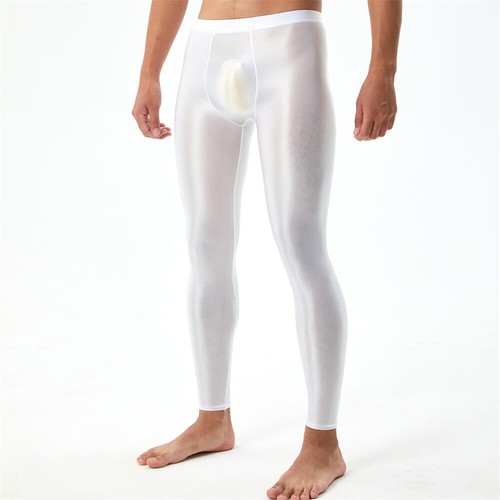 Men shiny wetlook long johns - shiny,